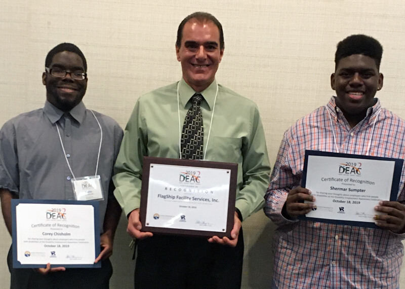 Chisolm & Sumpter Receive Disability Employment Awareness Celebration Award (DEAC) Chisolm & Sumpter Receive Disability Employment Awareness Celebration Award (DEAC)