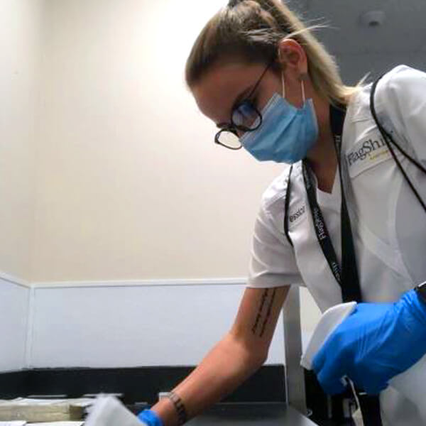 Facility Employee Worker Cleaning Facility Employee Worker Cleaning