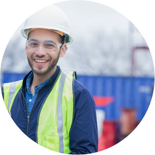 Happy Facility Worker Happy Facility Worker
