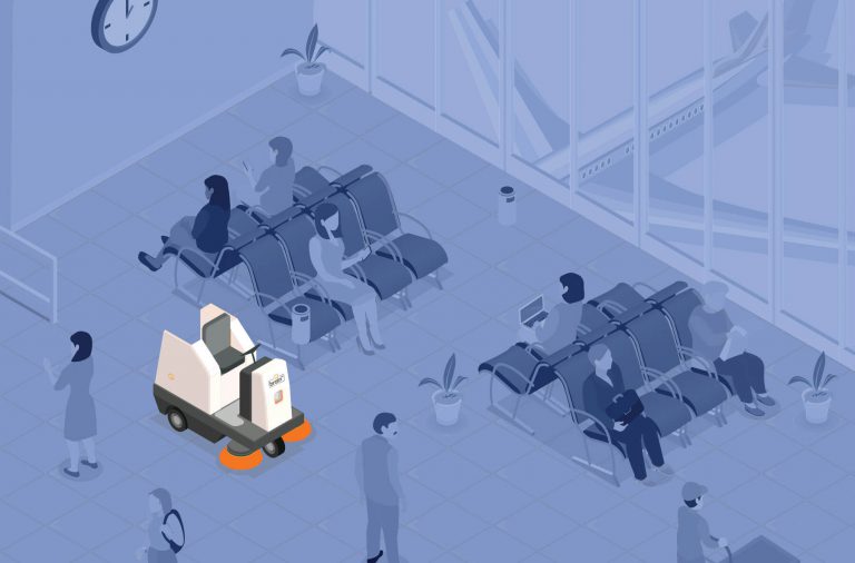 Brain Corp Clean Airport Illustration Brain Corp Clean Airport Illustration